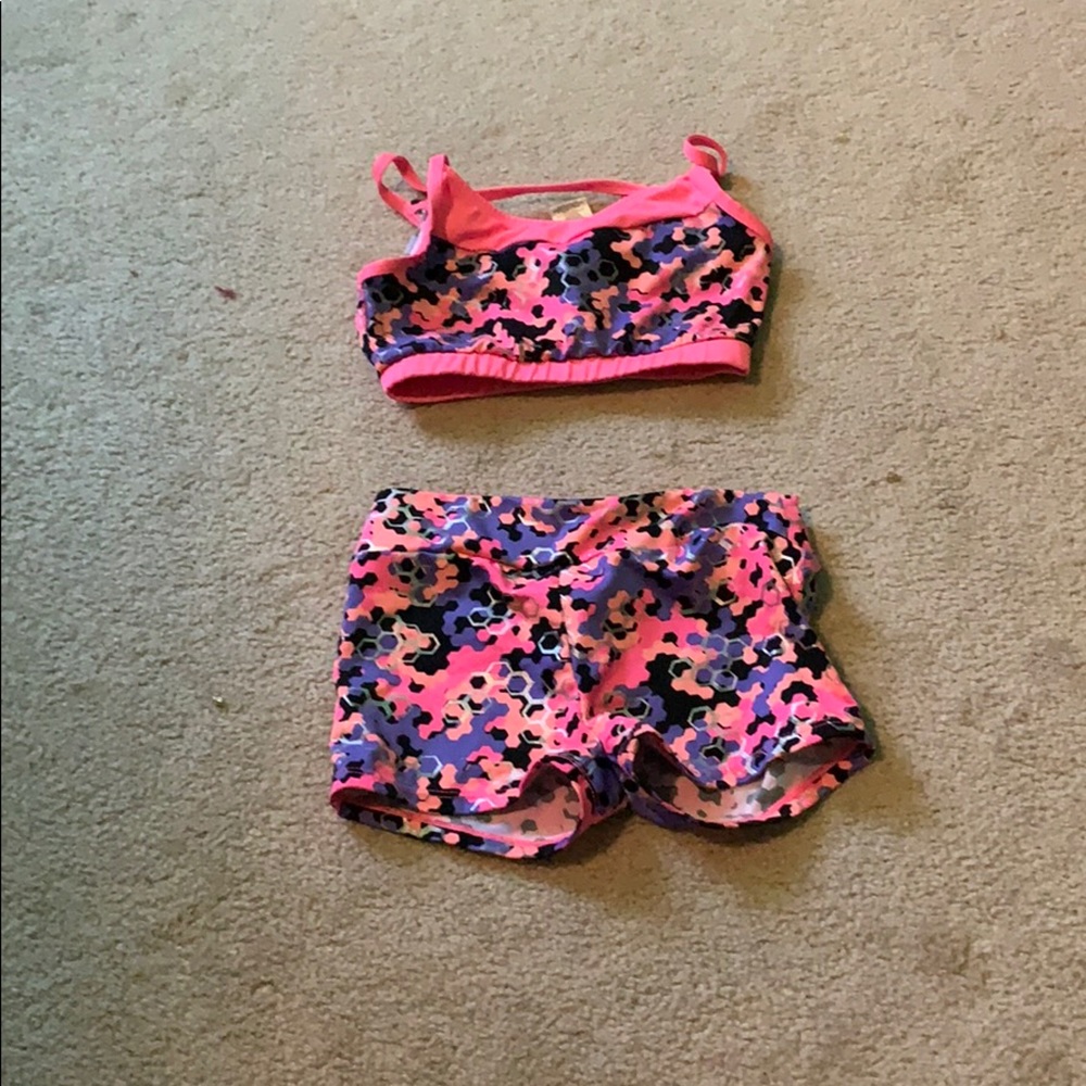 Two piece dance outfit